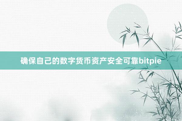 确保自己的数字货币资产安全可靠bitpie