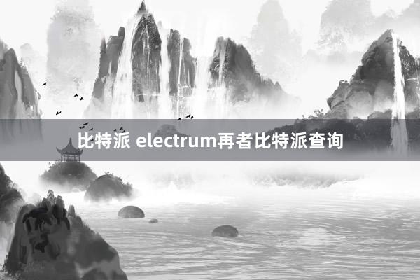 比特派 electrum再者比特派查询