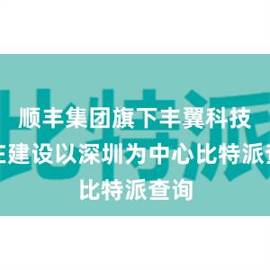 顺丰集团旗下丰翼科技正在建设以深圳为中心比特派查询